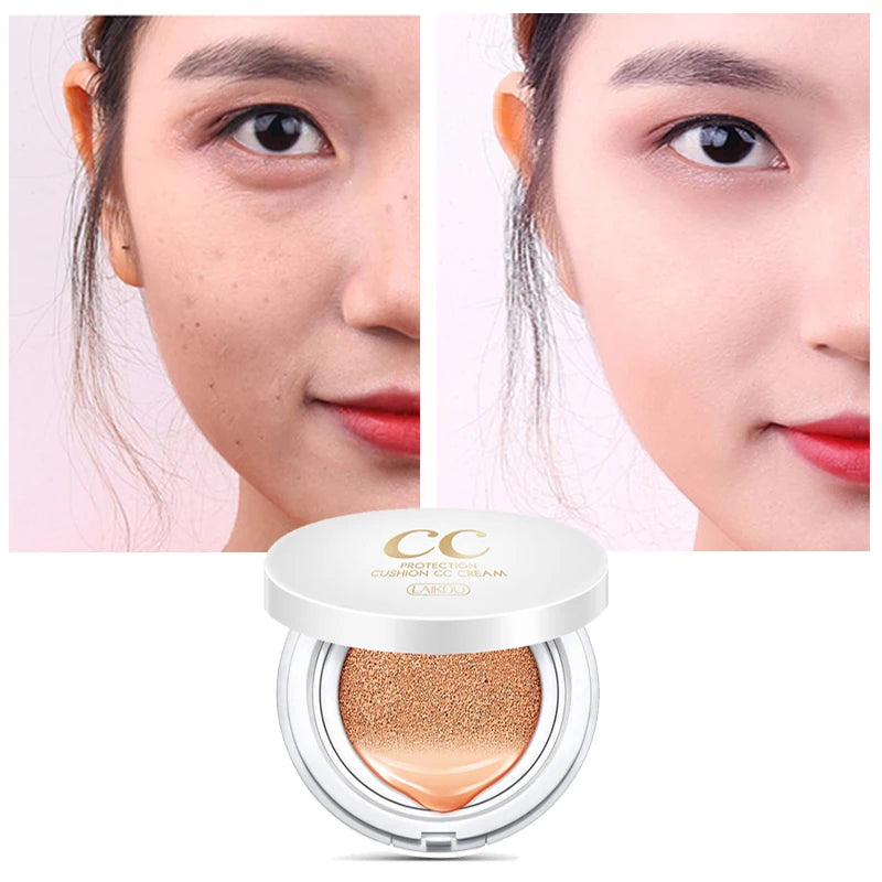 CC Cream Air Cushion Isolation Korean Cosmetic Moisturizer Make Up Oil Control Hyaluronic Acid Whitening BB Makeup LAIKOU