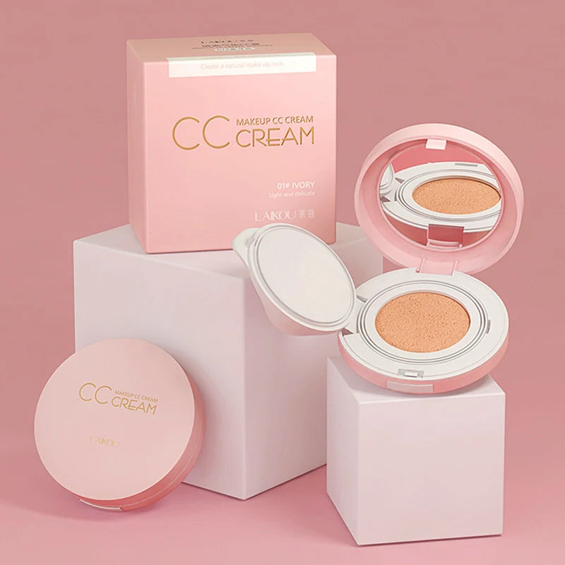 CC Cream Air Cushion Isolation Korean Cosmetic Moisturizer Make Up Oil Control Hyaluronic Acid Whitening BB Makeup LAIKOU